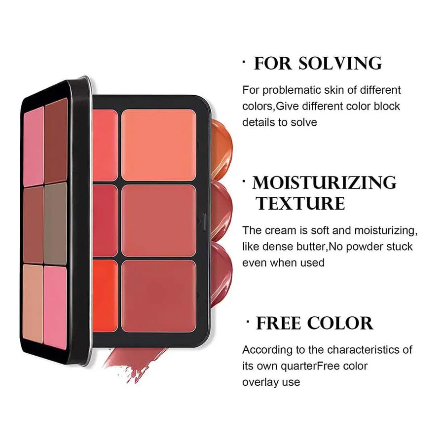 **Carla Secret 12 Color Contour & Blush Palette**