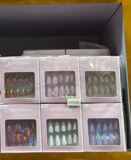 "Variety Color" Professional Press-On Nail Collection 1*12pcs