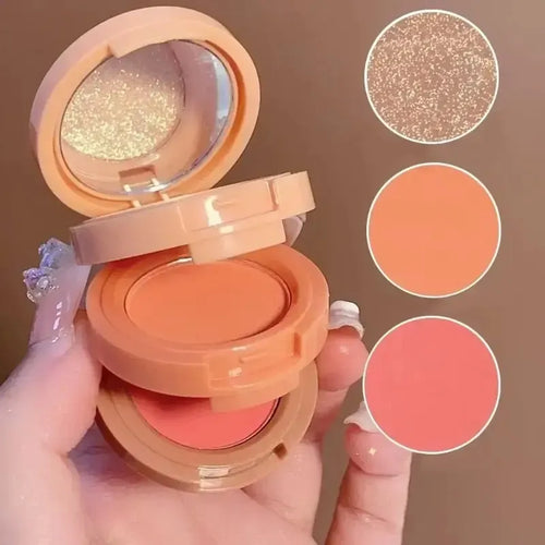 **Hudamoji 3-in-1 Highlighter & Blusher**