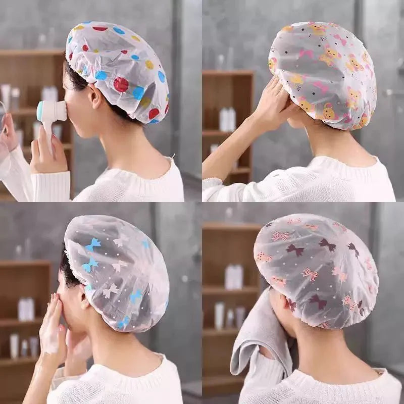 **Cute Fashion Waterproof Shower Cap**