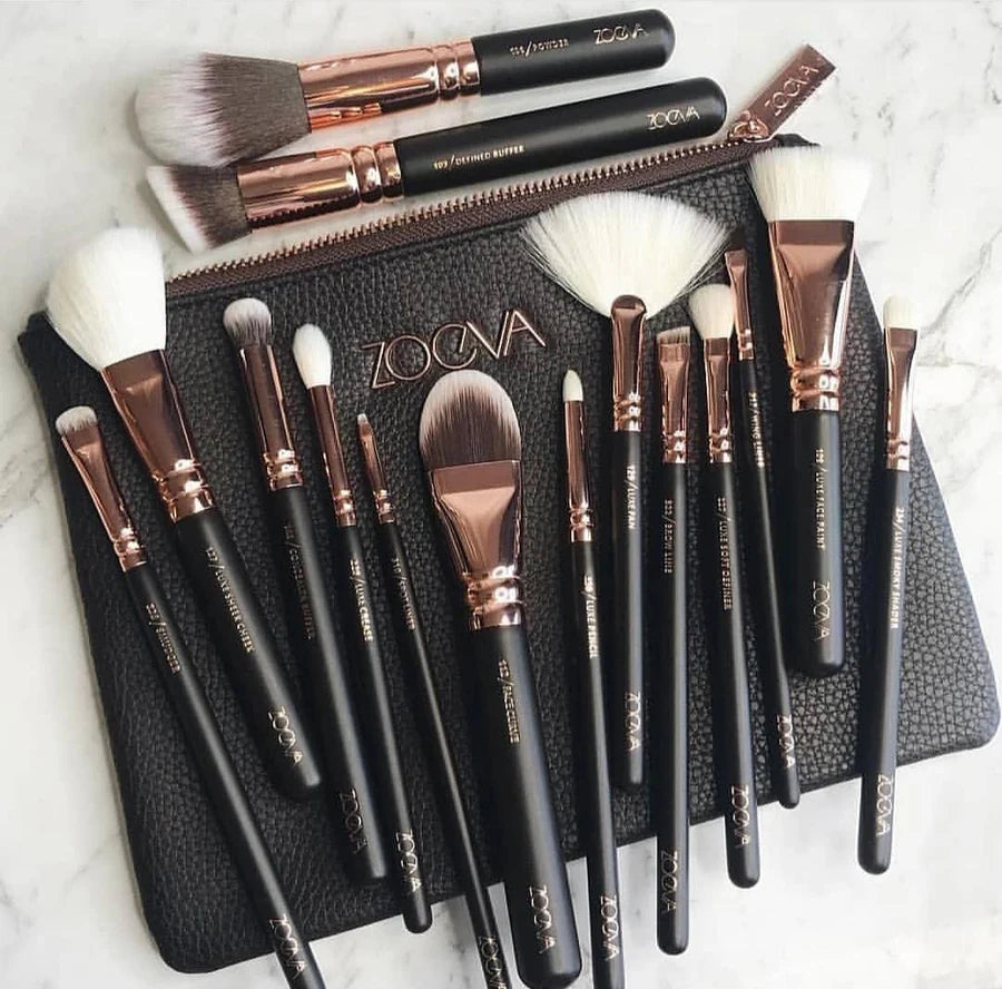 **Zoeva 15PCS Makeup Brush Set with Bag**