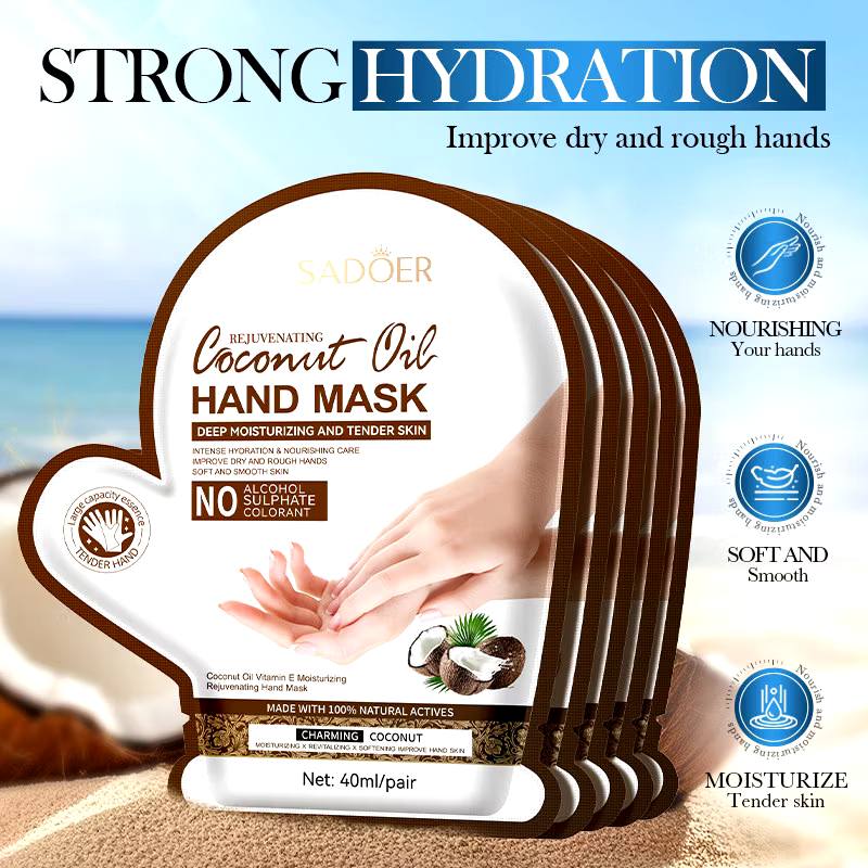 **SADOER Coconut Oil Hand & Foot Mask Set**