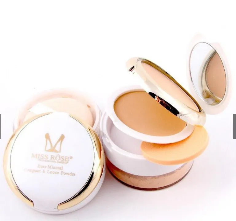**MISS ROSE 3-in-1 3D Pearl Whitening Powder 45g**