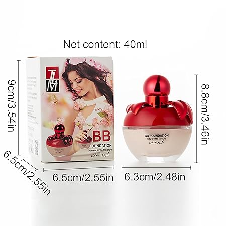 TLM Apple BB Foundation Natural White Moisture Cream Foundation 40ml Red