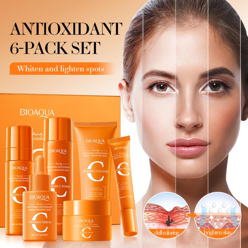 **BIOAQUA Vitamin C Whitening Skincare Set (6PCS) BQY18939**