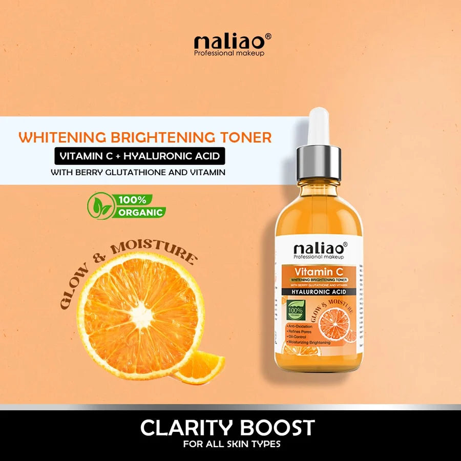 **Maliao Vitamin C Brightening Toner with Glutathione & Hyaluronic Acid**