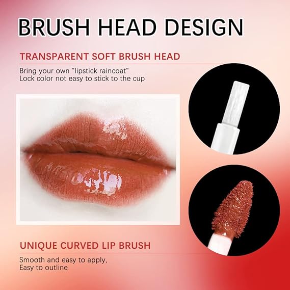 LAREEN 3PCS Double-Ended Plumping Lip Gloss & Lip Liner Set 6ml