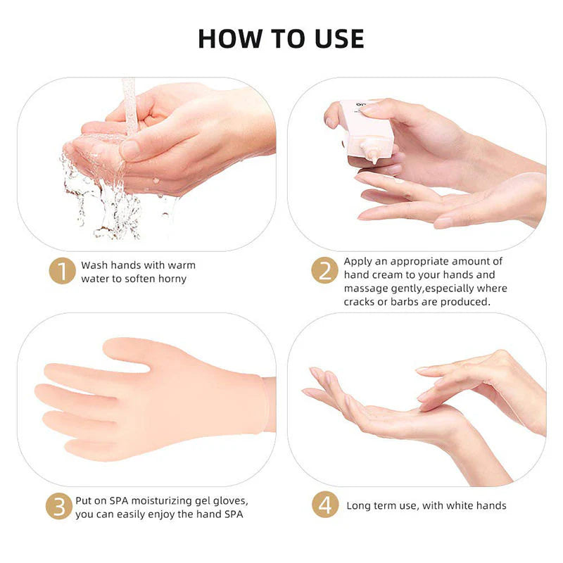**Moisturizing Silicone Hand Care Gloves (1 Pair)**