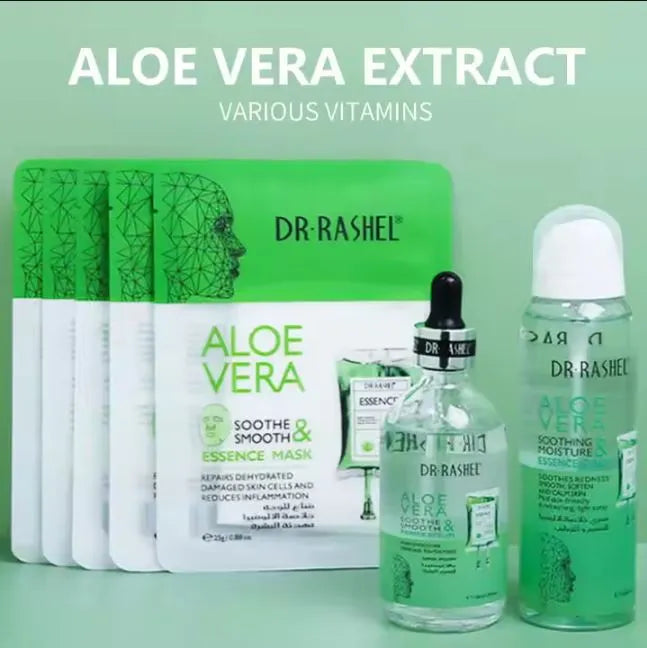 DR.Rashel 3 PCS Aloe vera soothing & moisture skin care set DRL- 1746