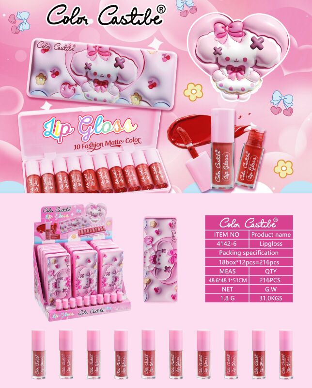 Color Castle 10PCS Lip Gloss Set