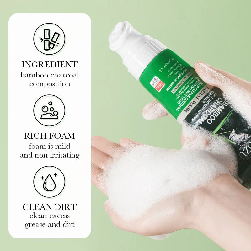 **ZOZU Charcoal Oil Control Facial Wash 120g**