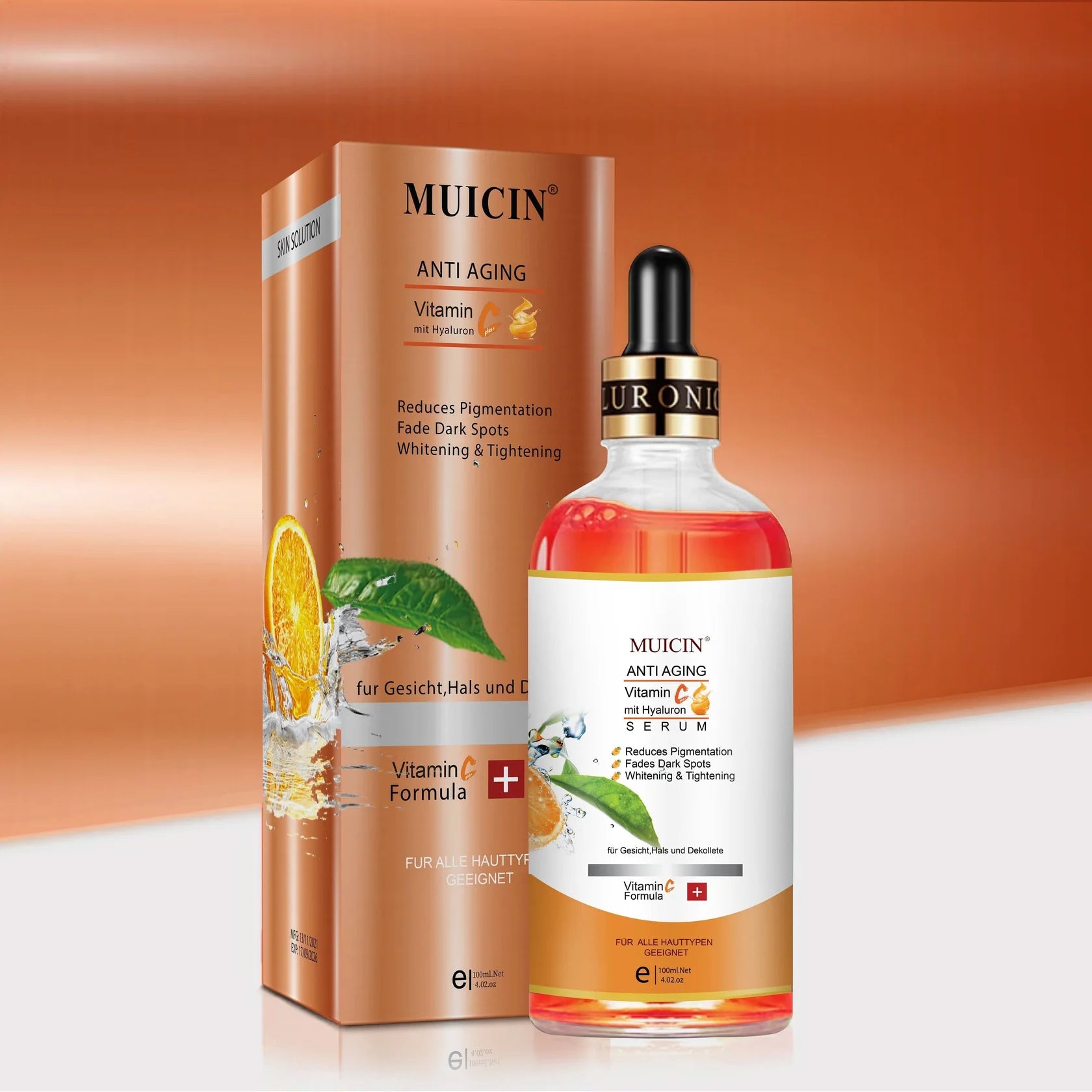 MUICIN - Vitamin C Anti Aging Mit Hyaluronic Face Serum - 100ml