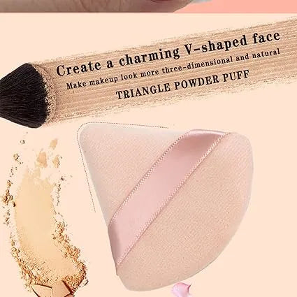 **Sweet Beauty Triangle Makeup Puff Set (3PCS)**