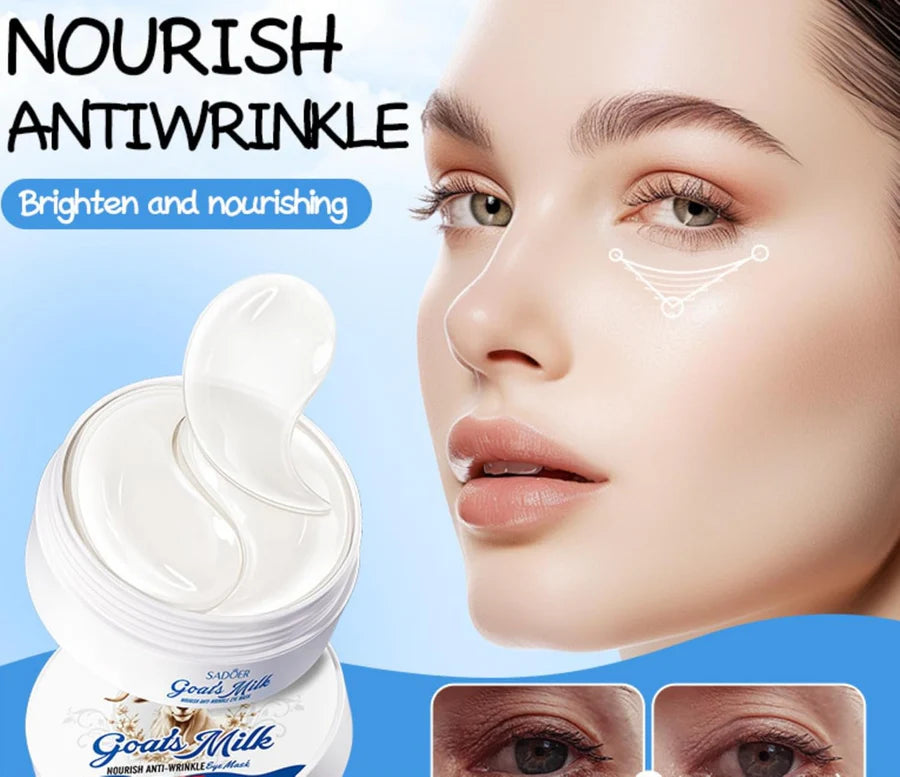 **SADOER Goat Milk Eye Mask (60PCS / 30 Pairs)**