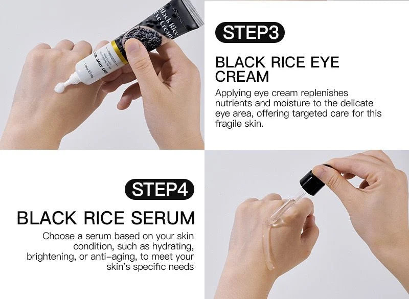 **KORMESIC Black Rice Moisturizing Skincare Set (5PCS)**