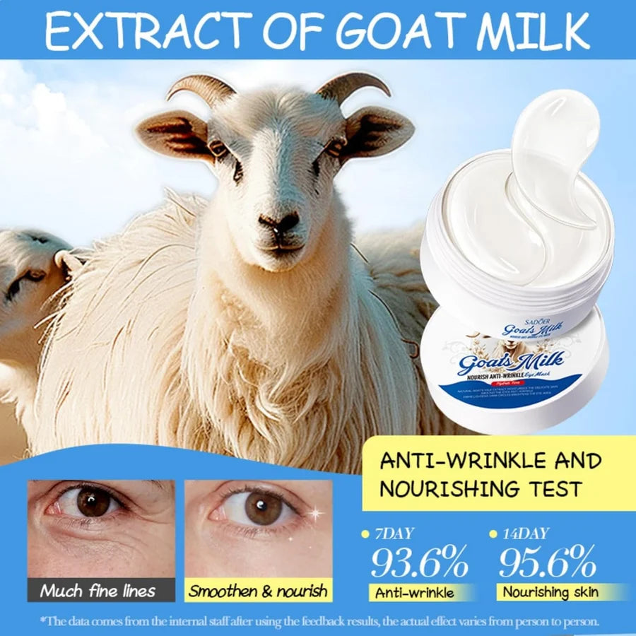 **SADOER Goat Milk Whitening Eye Mask 60PCS (30 Pairs) 80g**