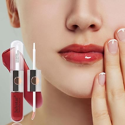 LAREEN 3PCS Double-Ended Plumping Lip Gloss & Lip Liner Set 6ml