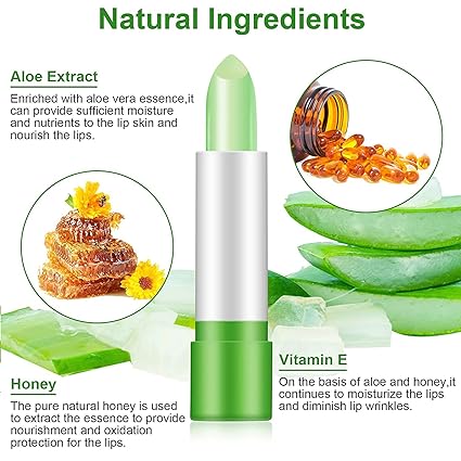 **JulyStar Aloe Vera Moisturizing Lip Balm & Lipstick 3.4g**