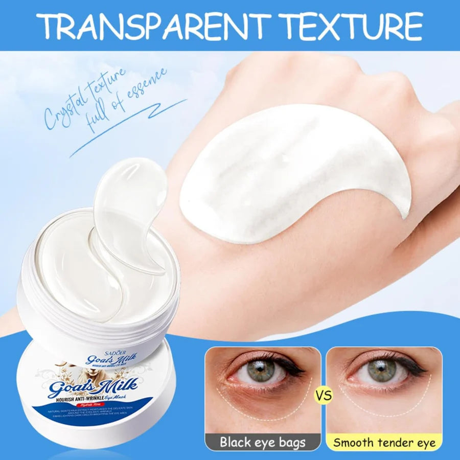 **SADOER Goat Milk Eye Mask (60PCS / 30 Pairs)**