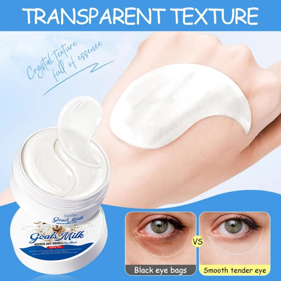 **SADOER Goat Milk Whitening Eye Mask 60PCS (30 Pairs) 80g**