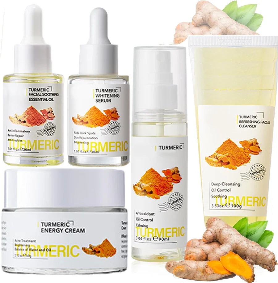 **KORMESIC Turmeric Anti-Aging Skincare Set (5PCS)**
