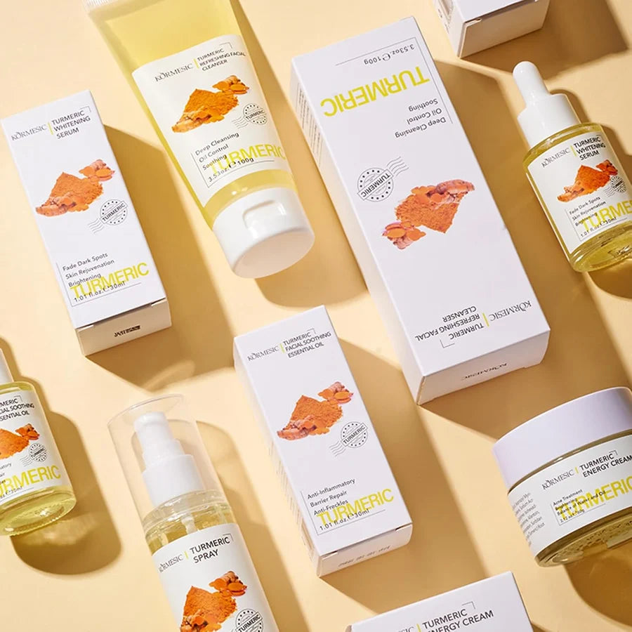 **KORMESIC Turmeric Anti-Aging Skincare Set (5PCS)**