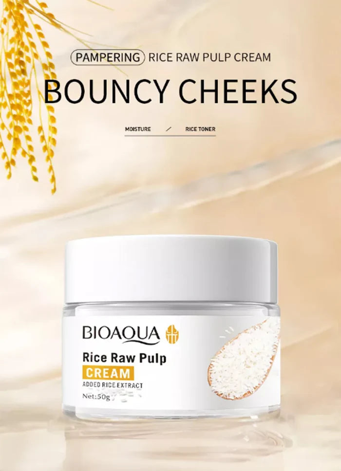 **BIOAQUA Rice Raw Pulp Moisturizing Face Cream 50g**