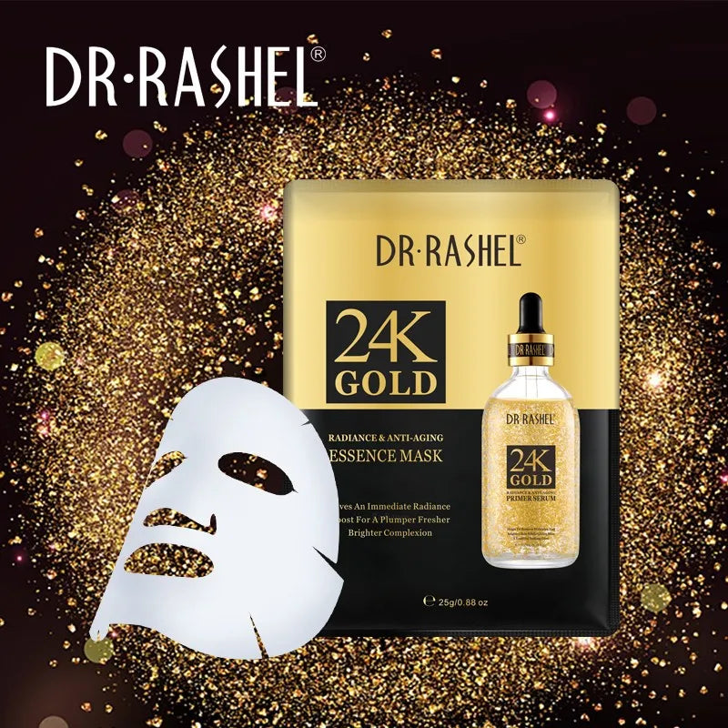 **Dr.Rashel 24K Gold Radiance & Anti-Aging Mask (5PCS) DRL-1482**