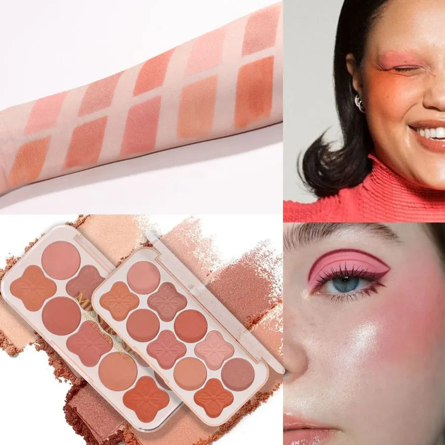 **Miss Rose 10 Color Blush Palette**