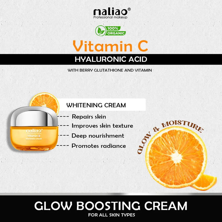 **Maliao Vitamin C Glutathione Whitening Face Cream**