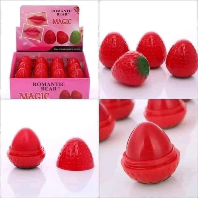 **ROMANTIC BEAR Strawberry Magic Lip Balm 12g**