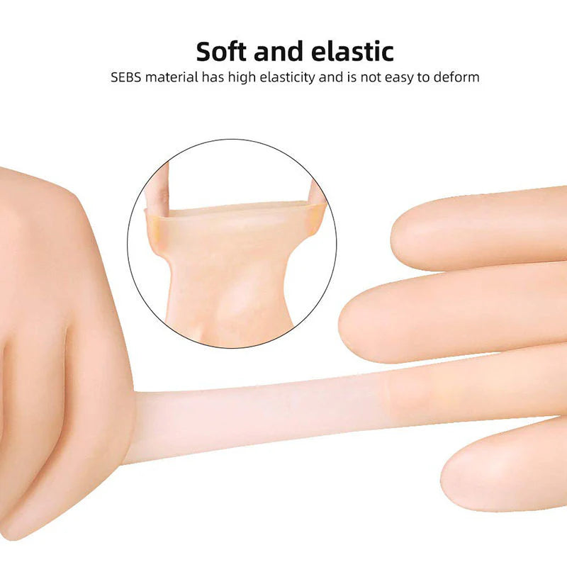 **Reusable Silicone Moisturizing Foot Care Socks (2 Pairs)**