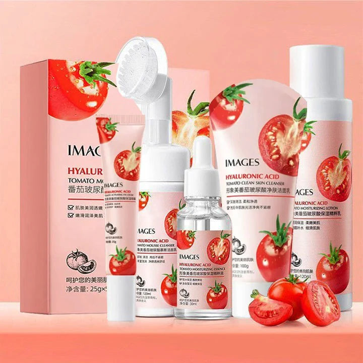 **IMAGES Tomato Hyaluronic Acid Skincare Set (6PCS)**