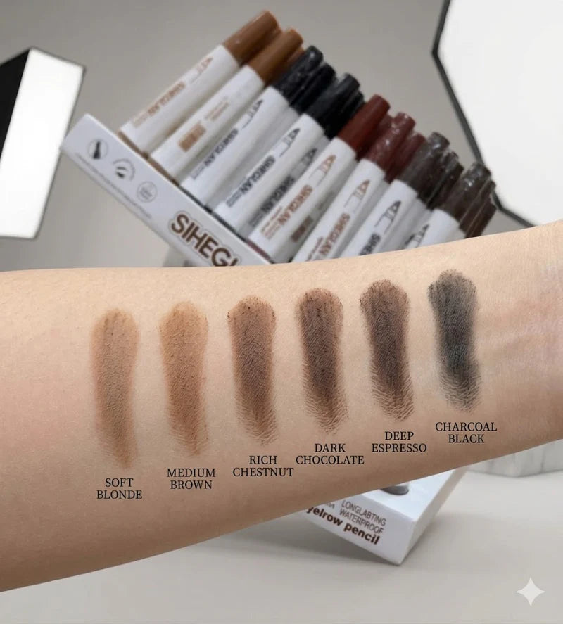 SIHEGLAN 4-Tip Microblade-Effect Eyebrow Pencil Set