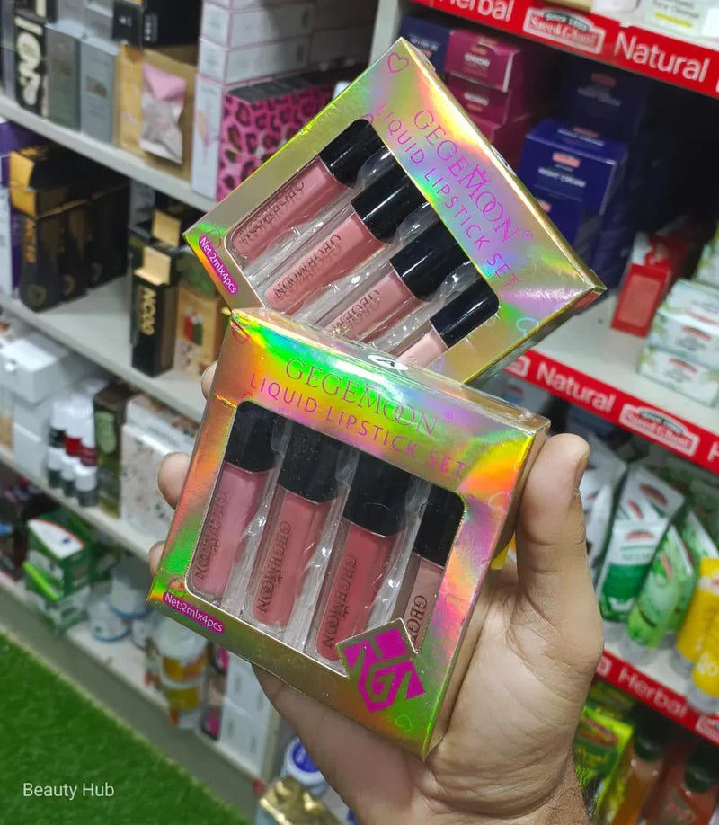 **GEGEMOON 4PCS Liquid Matte Lipstick Set**
