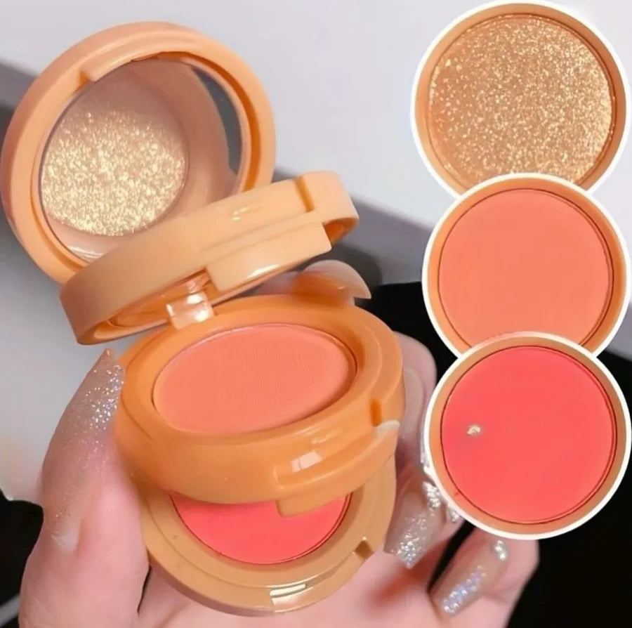 **Hudamoji 3-in-1 Highlighter & Blusher**