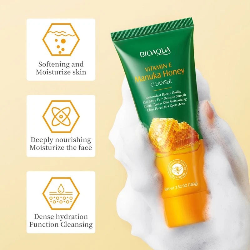 **BIOAQUA BQY53522 Honey & Vitamin E Facial Cleanser 100g**