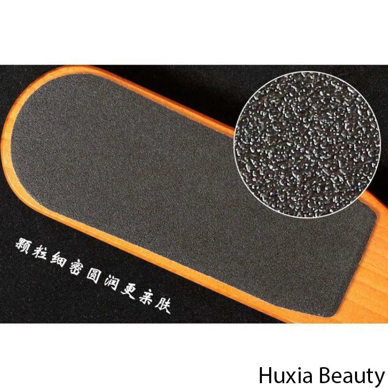 **Huxia Beauty 2-Sided Wooden Foot Scrubber**