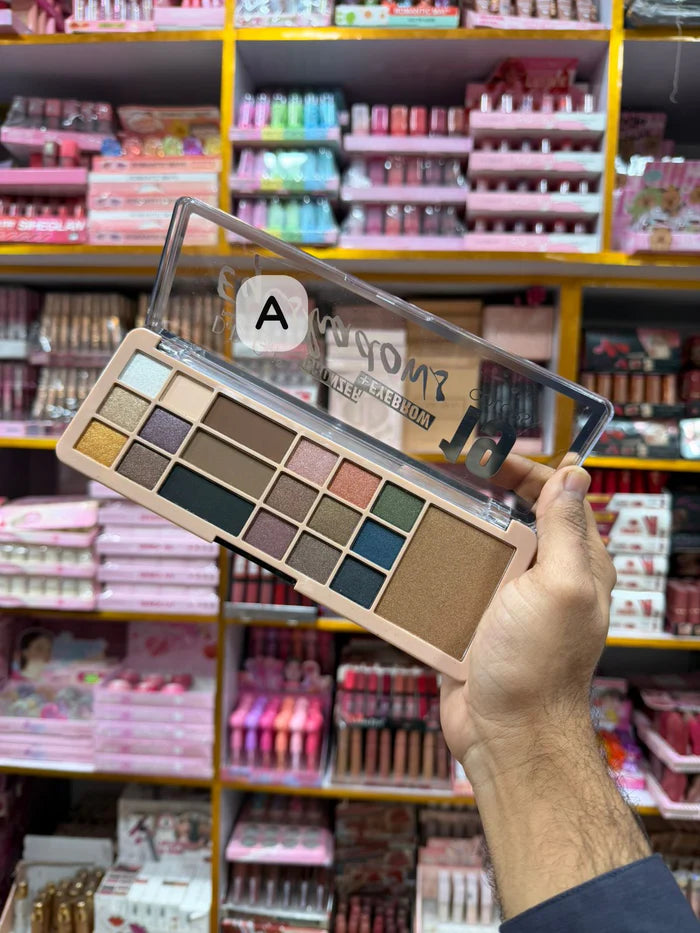 DoDo Girl Bronzer + Eyebrow Professional Makeup Palette (19 Colors)