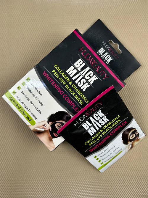 **Huda Beauty Charcoal Black Peel-Off Face Mask (10PCS)**