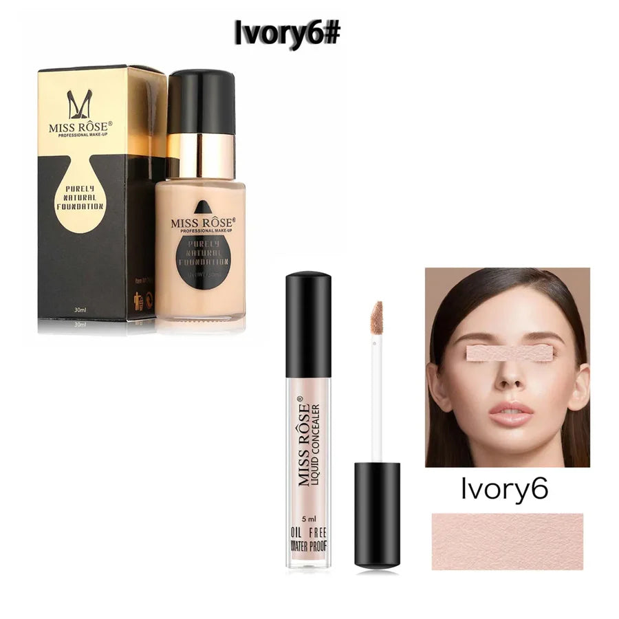 **Miss Rose Foundation & Concealer 2PCS Set**
