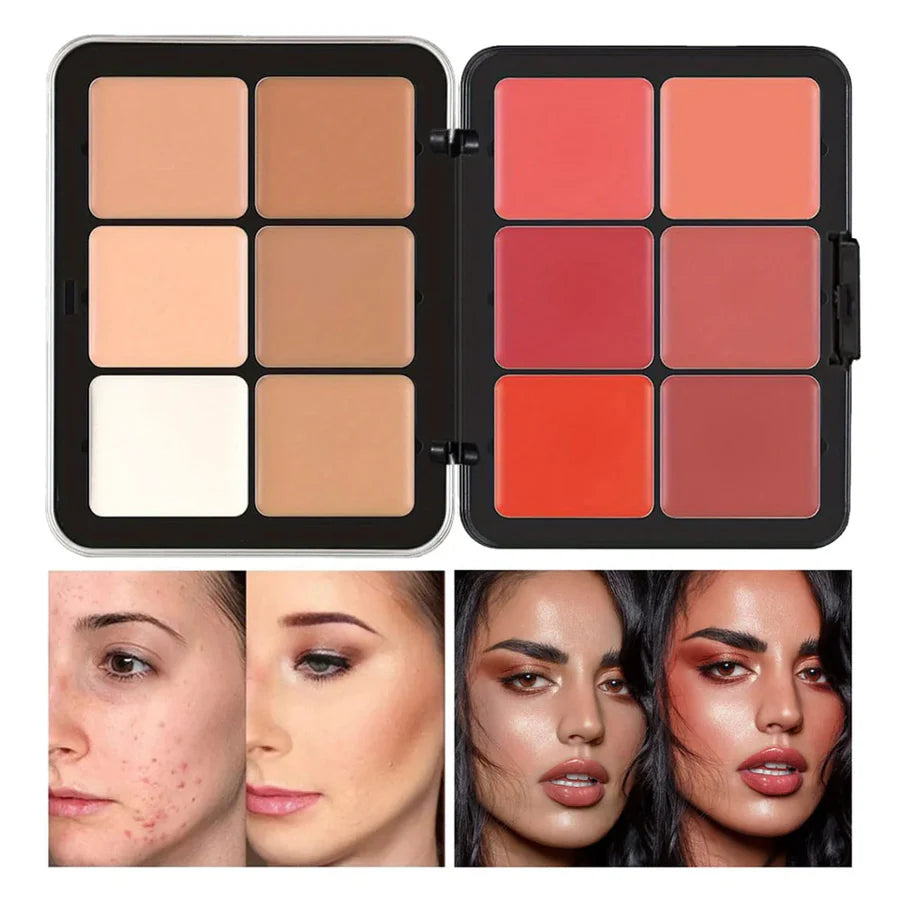 **Carla Secret 12 Color Contour & Blush Palette**