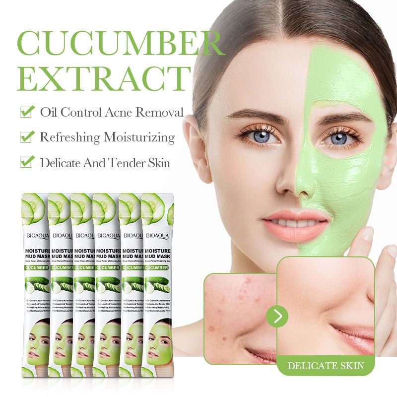 **BIOAQUA BQY94568 Cucumber Mud Face Mask (10PCS)**