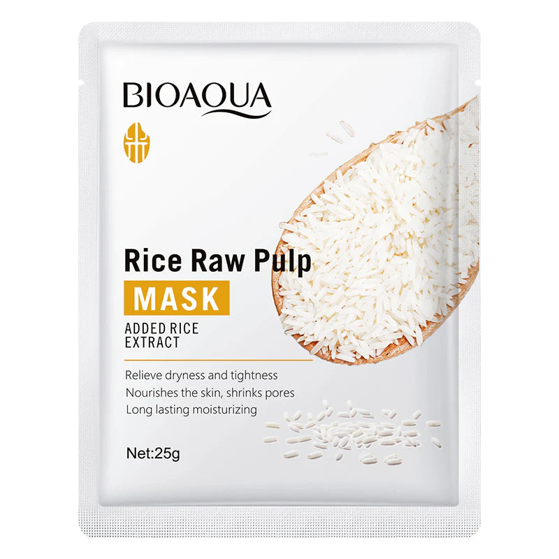 **BIOAQUA Rice Raw Pulp Glow Skincare Set (6PCS)**