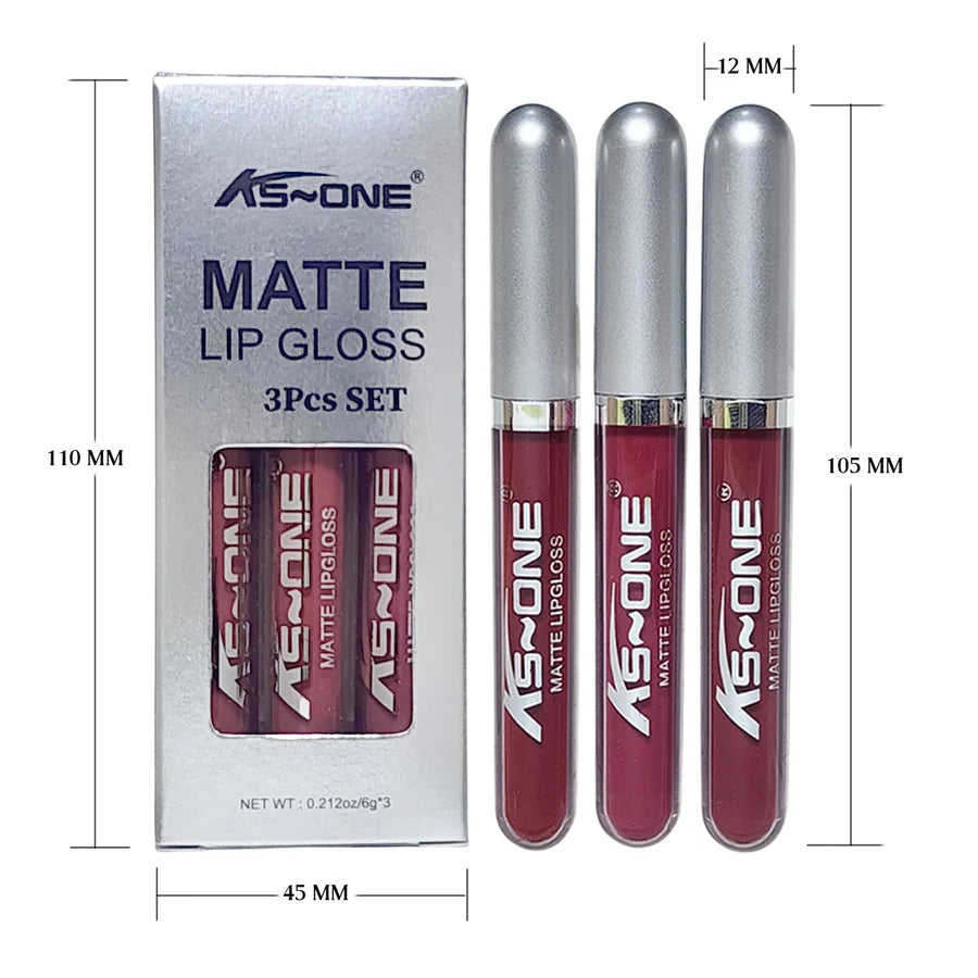 Ks One 3 pcs Matte Lipgloss