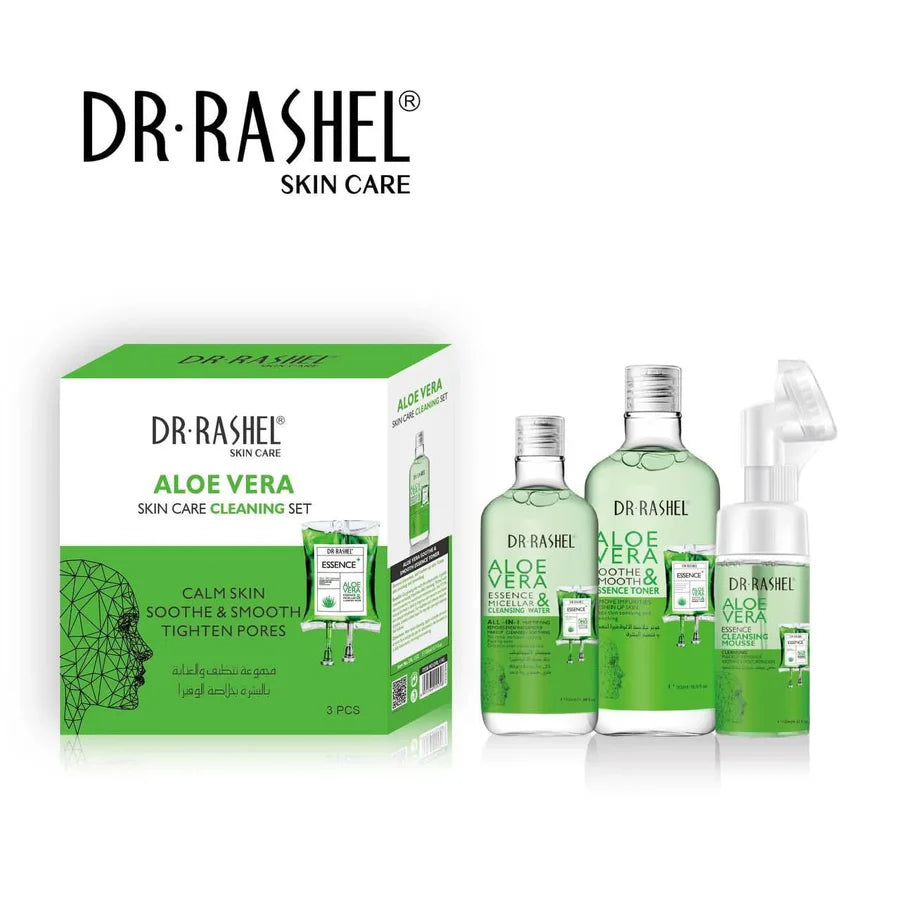 DR.Rashel 3 PCS Set Aloe Vera Soothing & Moisture Skin Cleansing Series DRL- 1745