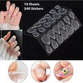 240 Dots Nail Glue Stickers | 10 Sheets Double-Sided Adhesive Tabs