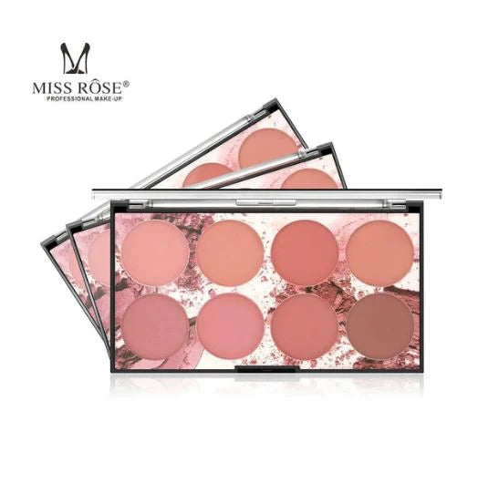 **MISS ROSE 8 Color Blush Kit 28g**