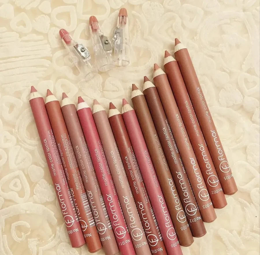3 pcs Matte Lipstick Lip Liner Lip Pencil