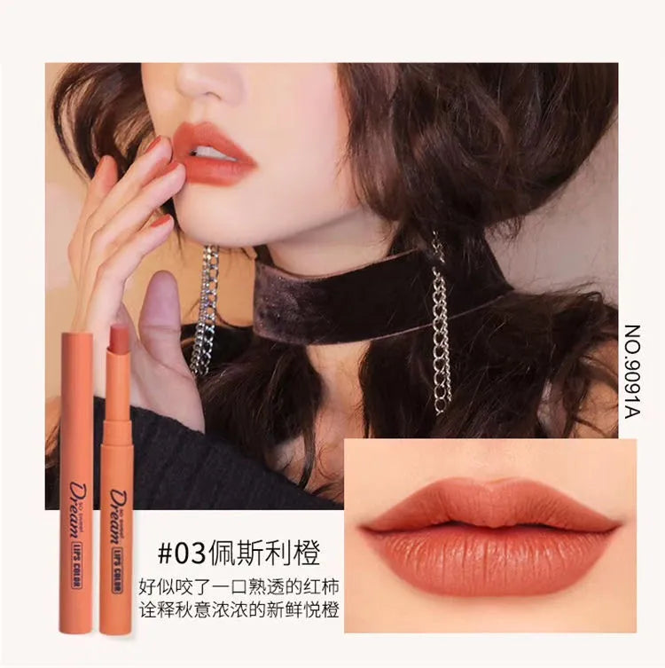 **HENG FANG Waterproof Matte Lipstick Set (6PCS)**